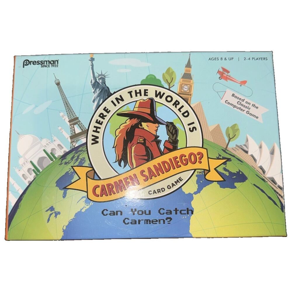 Pressman Where in the World is Carmen Sandiego? Card Game Target Exclusive